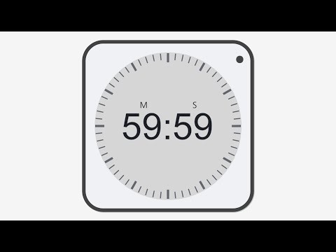 [Gray] 60-minute countdown timer | alarm ⏰️