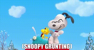 (SNOOPY GRUNTING)