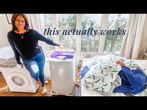 MONTHLY LAUNDRY ROUTINE || PORTABLE WASHING MACHINE AND DRYER