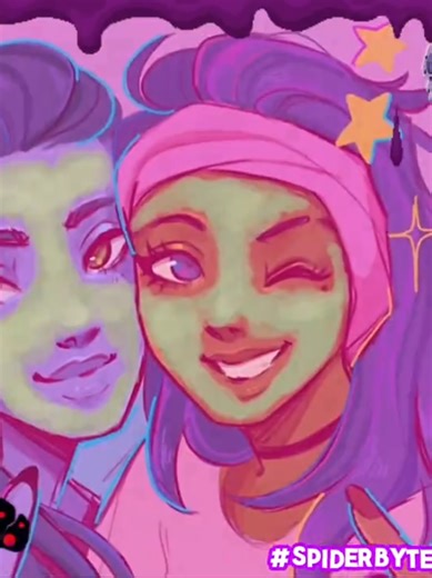 #spiderbyte ;; this was gonna be a widow x tracer edit , but i figured i should appreciate the new spiderbyte content .. 😇😇 #widowmaker #sombra #overwatch #octomphin (edit)