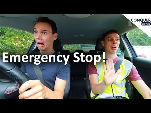 Emergency Stop on the UK Driving Test - with and without ABS