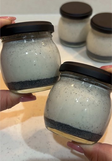 大人のバレンタインに黒胡麻プリンのレシピ