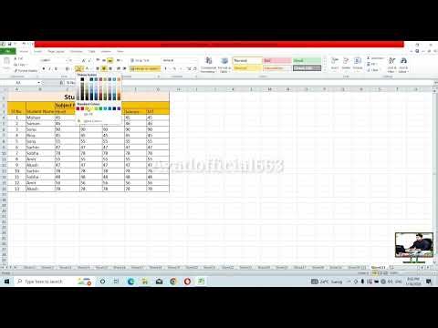 Student record in excel formatting top 3 students marks in excel create student mark sheet in excel