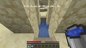 Exploring a Desert Canyon in Minecraft