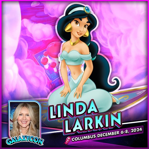 A whole new world 🕌 Meet Linda Larkin at GalaxyCon Columbus! galaxycon.info/llarkincbusfb Join us at the Greater Columbus Convention Center December 6-8, 2024. ⭐️ Linda Larkin is best known as Princess Jasmine in “Aladdin” (1992) and the subsequent films and television series. 🚨🎟️ Use code GALAXY20 to get 20% off ADMISSION for a limited time! 🎟️🚨 ❗Enter now to win TWO VIP passes to GalaxyCon Columbus: https://galaxycon.info/giveawaycmh @GalaxyConColumbus is MORE than a comic con! It’s a 3-d