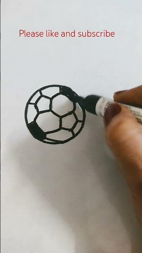 How to Draw A Football | easy football drawing tutorial | #howtodraw #football#yt #viral