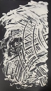 Einfache Drucktechniken ergeben oft reizvolle Ergebnisse. Auch leicht mit Kindern umzusetzen! Im Kinderatelier oft genutzt: Malen mit Wattestäbchen in feuchte Wasser dann Abdruck. #künstlerin #idraw #abstractart | Anna-Katharina Kempe