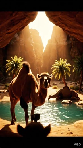POV: Inside a Camel’s Hidden Desert Oasis 🐫 #shorts #viral #pov