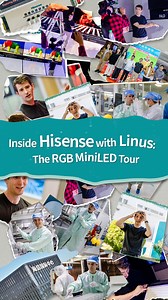 Global tech icon Linus Tech Tips' Hisense visit behind-the-scenes documentary Explore the smart TV factory, dive into RGB MiniLED technology , and experience Hisense's innovation journey in the exhibition hall! Witness how Hisense engages with global technology audiences with an open and innovative mindset. #Hisense #RGBMiniLED #100InchTVGlobalNo1 Video made by @LinusTechTips | HisenseGlobal