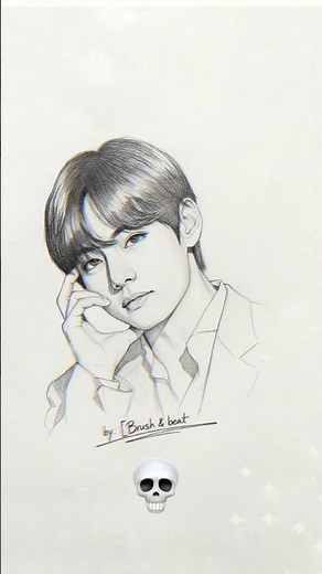 🔥“Realistic BTS Sketch |Step-by-Step Drawing”#artvideo #pencilart #artist #pencildrawing #art #viral