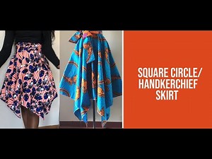 How To Make a Square Circle Skirt | Handkerchief Skirt | Handkerchief Flare | DIY
