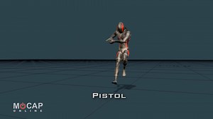 Shooter / Pistol: 3D Character Animations for Game Development and 3D Production