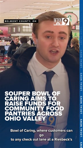 This year, WTOV is partnering with Riesbeck's for this year’s Souper Bowl of Caring, where customers can go to any checkout lane at a local Riesbeck's and make monetary donations to food pantries. The Souper Bowl of Caring is sponsored by Riesbeck’s Food Markets, the Ohio Education Association and Rohrig Financial. FULL STORY: https://bit.ly/4sCPSPe | WTOV NEWS9