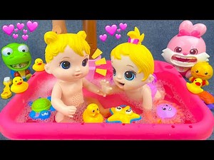 25 Minutes Satisfying With Unboxing Super Beautiful Pink Inflatable Pool Toy Set | ASMR