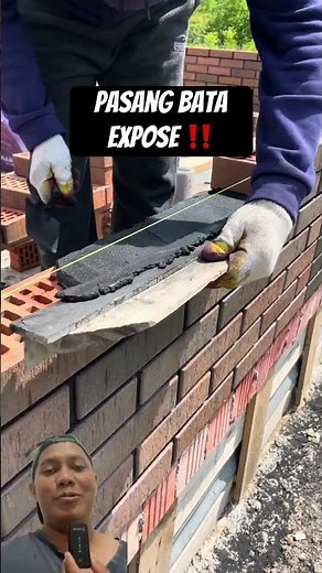 Install exposed brick grout #shorts #diy #craft #carpentry #construction