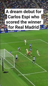 The hero of Madrid's victory against Espanyol, Carlos Espi 😍 #shorts # #football
