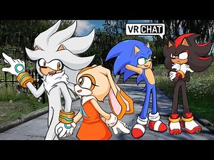 Silver, Sonic & Shadow Babysit Cream! (VR Chat)