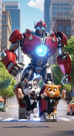 Transformers! The poor kitten was laughed at then showed its true strength