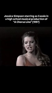 #Repost @y2km00d ... Jessica Simpson starring as Cassie in a high school musical production of "A Chorus Line" (1997) #jessicasimpson #musical #90s #achorusline | Broadway Sings For Pride
