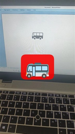 Create Bus Symbol by using shortcut key #msword #shortcutkeys #shorts #computer