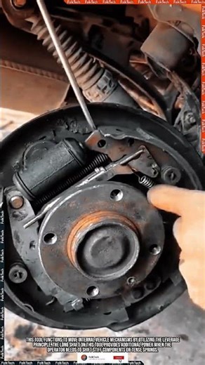 Lever Screwdriver Tool: Maximizing Leverage for Drum Brake Adjustment #tool #tools #innovation