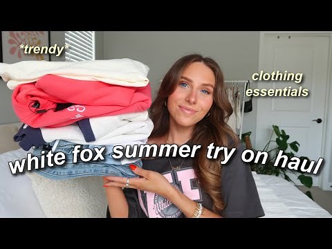 WHITE FOX SUMMER TRY ON CLOTHING HAUL | 2024 wardrobe essentials + fashion trends!