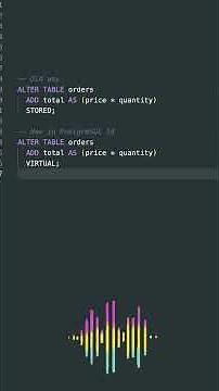 PostgreSQL 18: Virtual Columns Are Here! #postgres #postgresql #postgres18 #sq