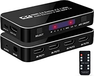 HDMI Switch (4x1 HDMI Switch Audio Extractor)