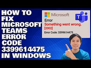 How To Fix Microsoft Teams With Error Code 3399614475 in Windows
