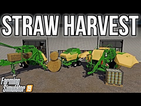 Straw Harvest Add-On DLC! | Part 1 - Overview | Farming Simulator 19