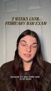 create a clear schedule #barexam