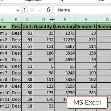 MS Excel Resize all Columns at Once