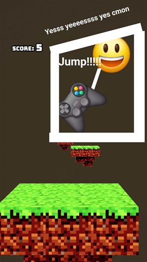 doing the minecraft parkour short