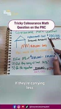 Tricky CoInsurance Math Question on the PNC