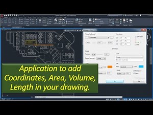 Add Coordinates, Area .Volume and length with multileader in your drawing