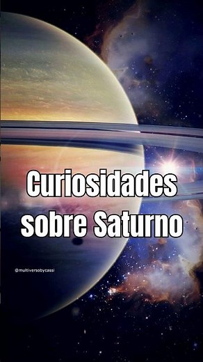 Curiosidade sobre o planeta SATURNO! #multiversobycassi