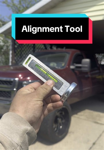 DIY alignment tool! #Alignment #DIY #DIYer #DIYMechanic #MobileMechanic #MechanicTools #DIYTools #Tools #ToolBox #Level #Camber #Straight #BigTruck #BigTruckProblems #Wide #WideLoad #Driving #Mechanic #TikTokShop #TikTokShopDeals #TikTokShopCreatorPicks #Magnetic #Deals #Affordable #ToolBox #HardwareTools