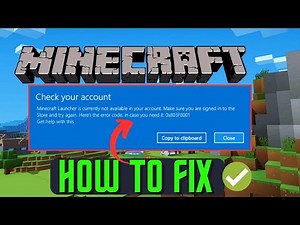 Fix Minecraft Error 0x803f8001 In Windows 10/11 | Minecraft Launcher Is Currently Not Available
