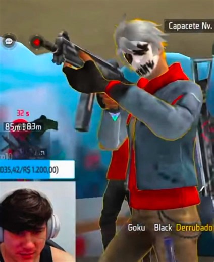 Usando Painel HS contra streamers no Free Fire