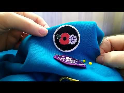 how to sew badges on uniforms