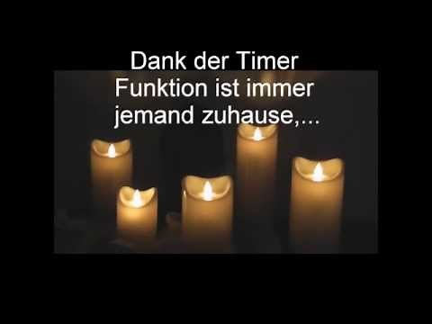 LED Kerze flackernd mit Timer Funktion Zeitschaltuhr