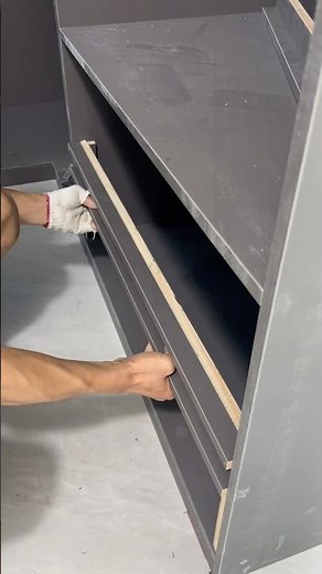 Installing Handle Rail for Decorative Cabinets | DIY Woodwork Aesthetic 🪚✨