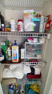 29K views · 1.1K reactions | If you want to see the whole process and learn more organizing skills, visit my “utoob” channel! Look for “Organize With Me - Bathroom Closet, Cabinets and Drawers” #professionalorganizer #iOrganize #iOrganizeeverything #HappyOrganizing #organizing #howtoorganize | IOrganize | Facebook