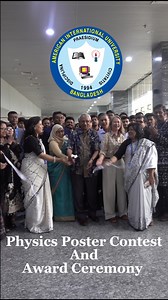 18K views · 253 reactions | Physics Poster Contest and Award Ceremony Video credit: Shariya Anchol, MMC Department #AIUB #AIUBian #physics #PhysicsPosterContest #awardceremony #aiubcampus | American International University-Bangladesh | Facebook