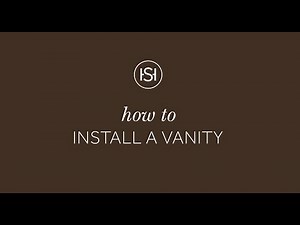 How to Install a Bathroom Vanity