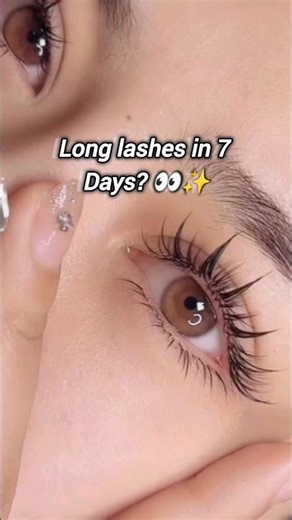 Long lashes in 7 days? 👀✨ #shorts #aesthetic #skincare #fyp #glowuptips #explore #eyes