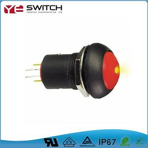 [Hot Item] IP67 Waterproof Momentary Push Button Switch with LED Light