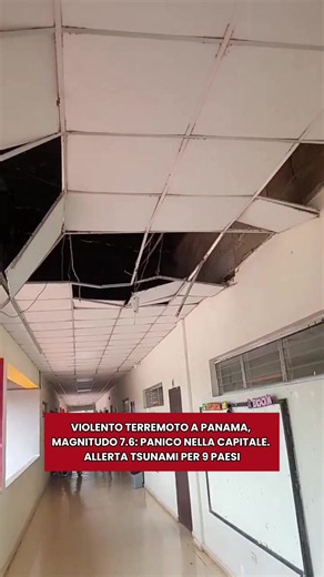 Terremoto Panama 7.6: Panico nella capitale e allerta tsunami per 9 paesi