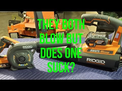 Ridgid Octane and Small Jobsite Blower Comparison