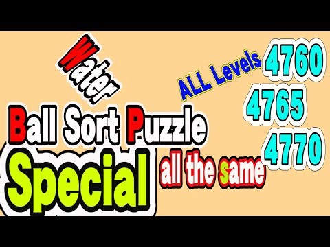 Ball Sort Puzzle Special Level after Level 4760 4765 4770 / Lock Ball and Key Ball